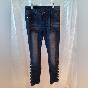 Black Crystal Jeans Size 5
